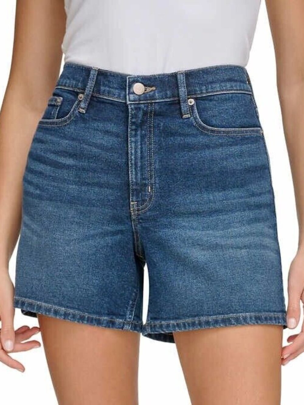 Calvin Klein Jeans Women's 5 Pockets Short, Dark Blue Size 8